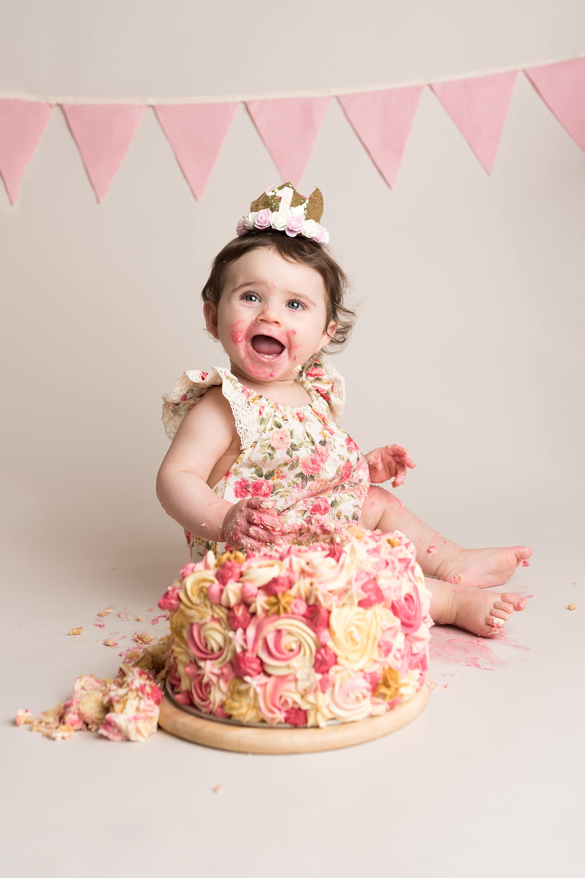Cake Smash And Splash Maternity And Newborn Photographer In Birmingham