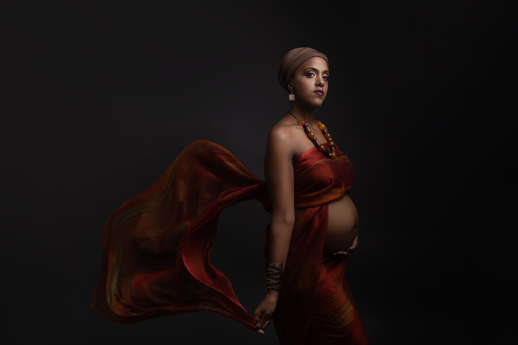 African Culture Maternity Photoshoot Black Women Tianna J-WIlliams Photography
