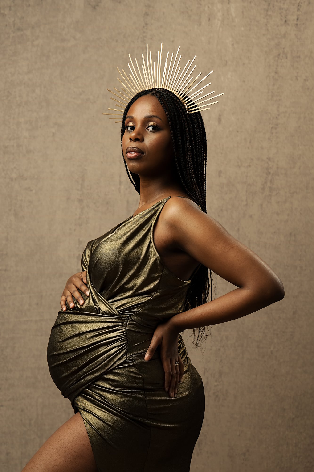 African Culture Goddess Maternity Photoshoot Black Women Tianna J-WIlliams Photography