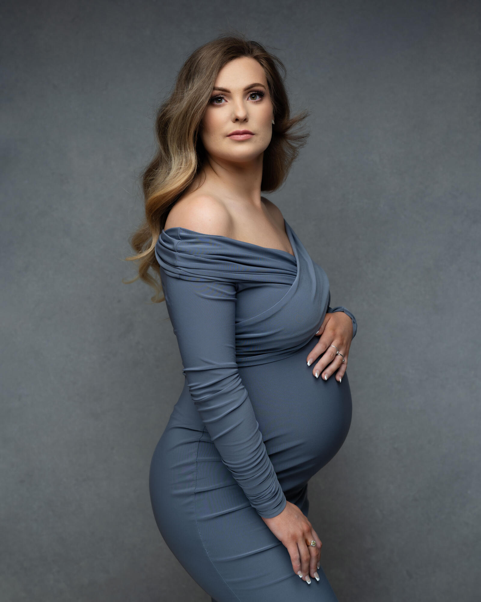 Modern Maternity Photoshoot Luxury Photography Studio Tianna J-Williams Photography